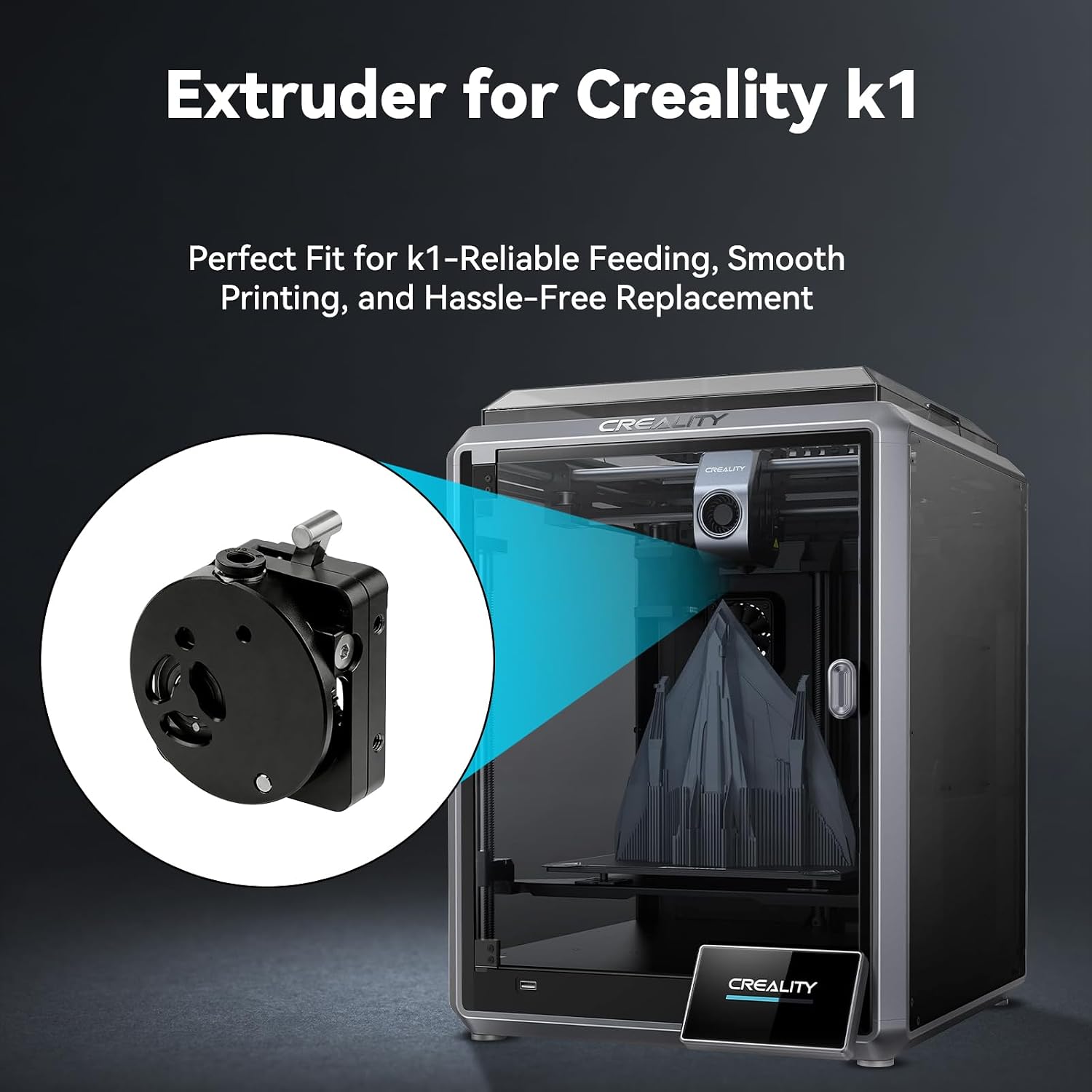 K1/K1 Max/K1C/K1 SE Extruder,  - Direct Drive Dual Gear Extruder High Speed ulasan dan harga