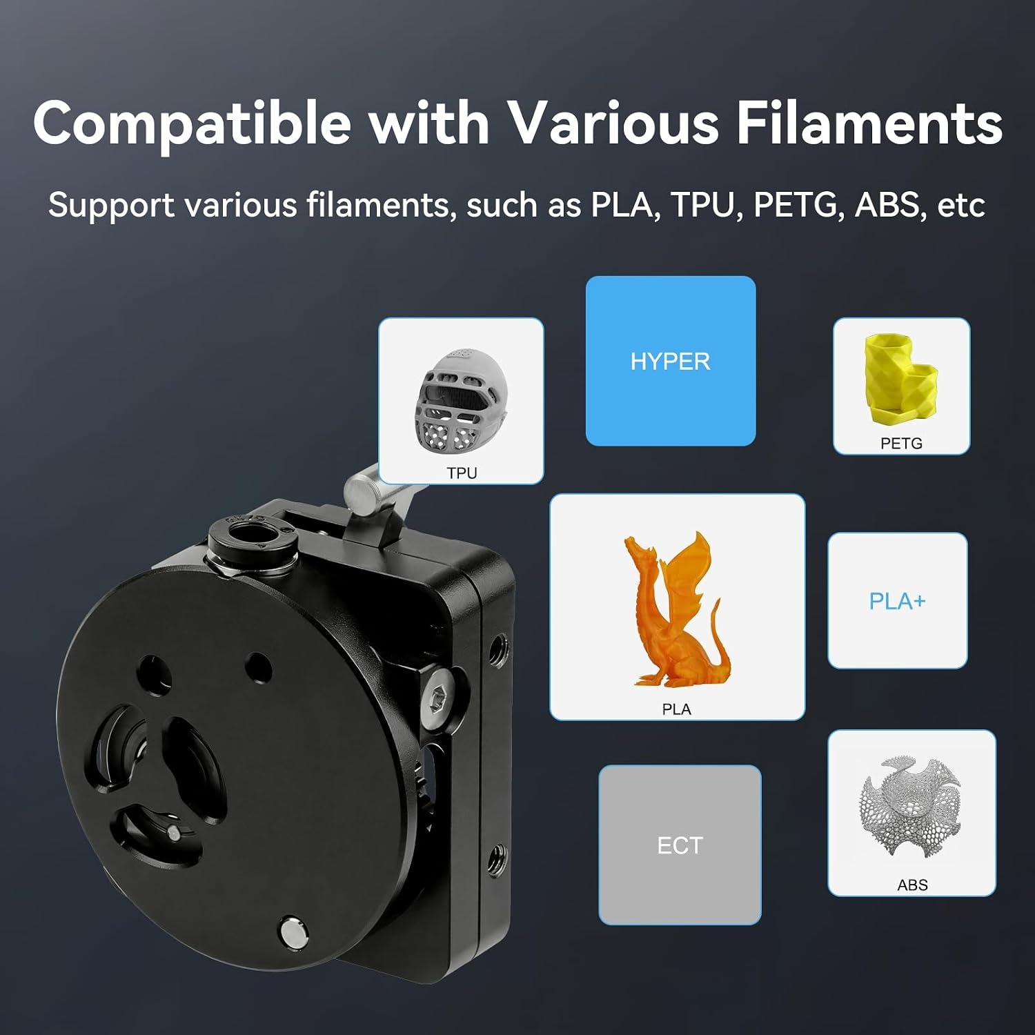K1/K1 Max/K1C/SE Extruder, Upg - Direct Drive Dual Gear Extruder High Speed ulasan dan harga
